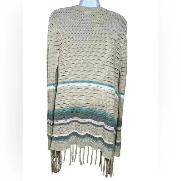 Aeropostale Bethany Mota Long Open Knit Cardigan, Size Medium - Picture 3 of 7